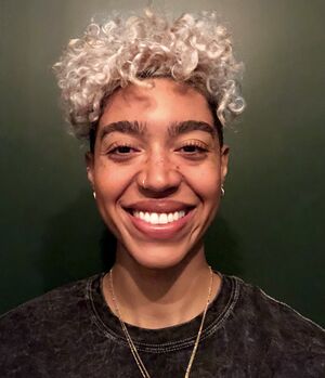 A photo of Nariman, a nonbinary Afro-Latiné University Innovation Fellow.